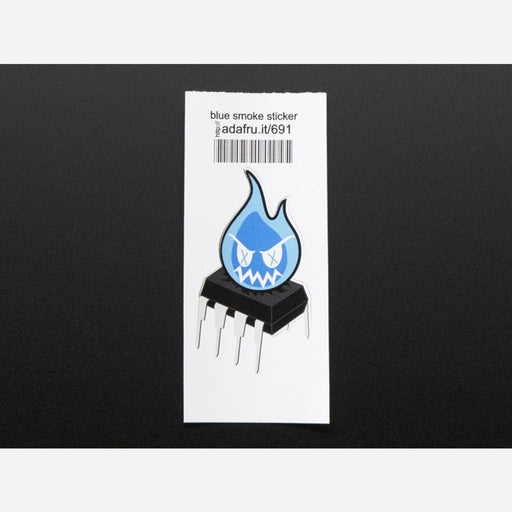 Sparky the Magic Blue Smoke Monster - Sticker!