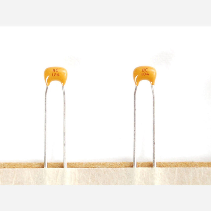 0.1uF ceramic capacitors - 10 pack