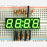 Green 7-segment clock display - 0.39 digit height