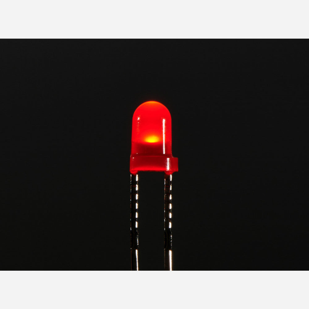 Diffused Red 3mm LED (25 pack)