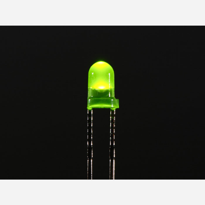 Diffused Green 3mm LED (25 pack)