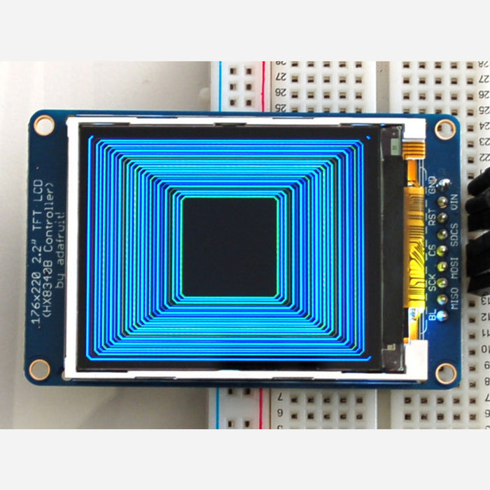 2.2 18-bit color TFT LCD display with microSD card breakout [HX8340BN]