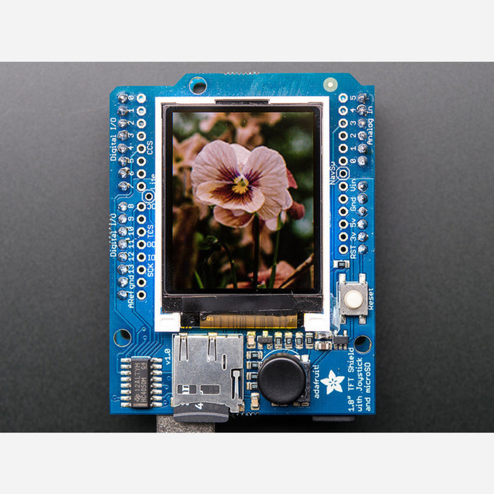 Adafruit 1.8 Color TFT Shield w/microSD and Joystick