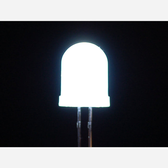 Diffused White 10mm LED (25 pack)