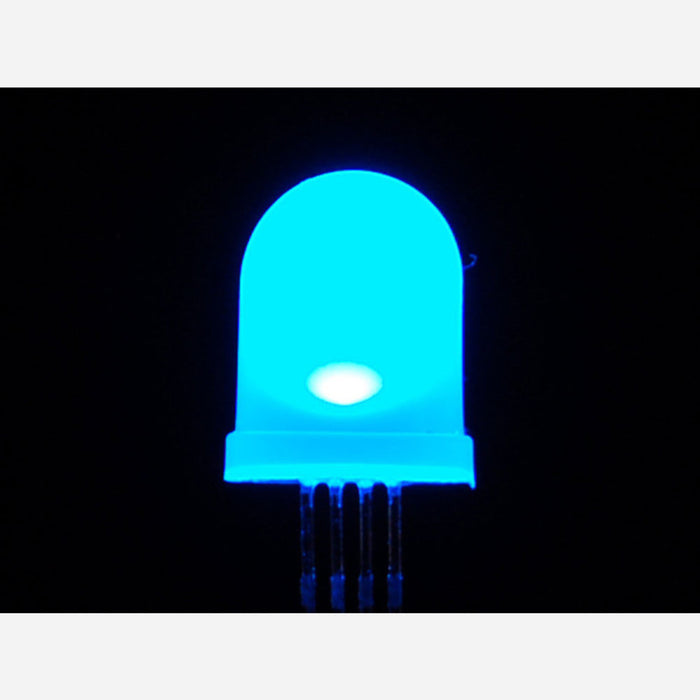 Diffused RGB (tri-color) 10mm LED (10 pack) [Common Anode]