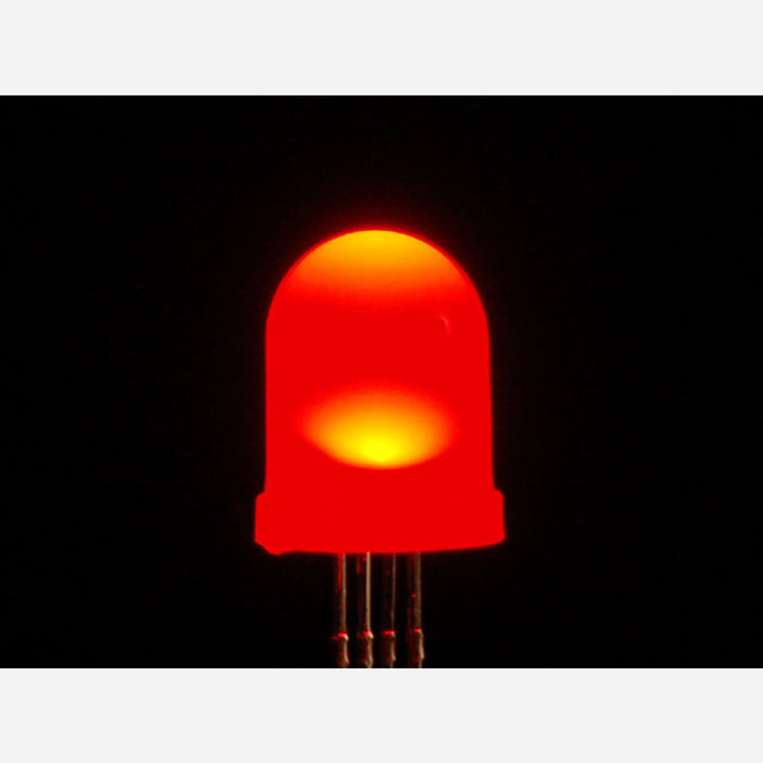 Diffused RGB (tri-color) 10mm LED (10 pack) [Common Anode]