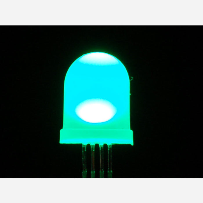 Diffused RGB (tri-color) 10mm LED (10 pack) [Common Anode]