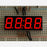 Red 7-segment clock display - 0.56 digit height