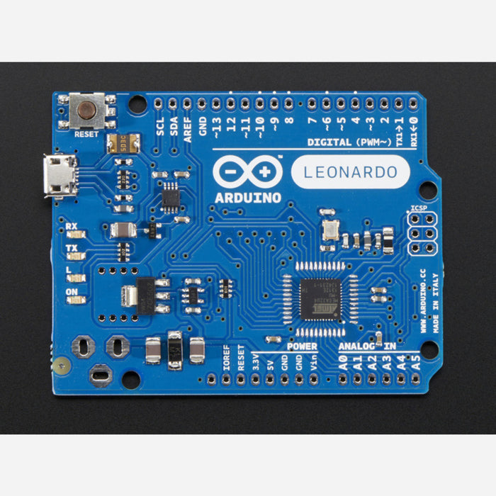 Arduino Leonardo ATmega32u4 without headers