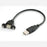 Panel Mount USB Cable - A Male to A Female