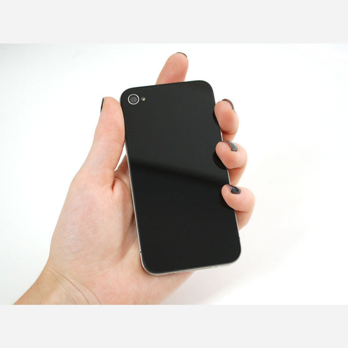 Black No-Logo iPhone Replacement Back - iPhone 4S