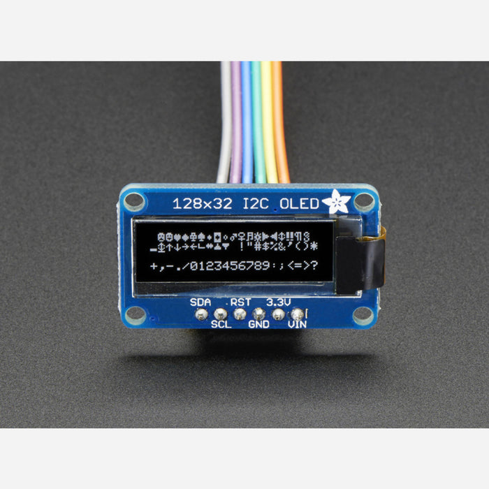 Monochrome 128x32 I2C OLED graphic display