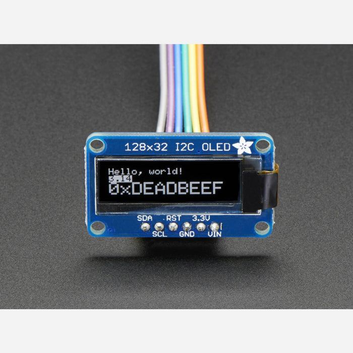 Monochrome 128x32 I2C OLED graphic display