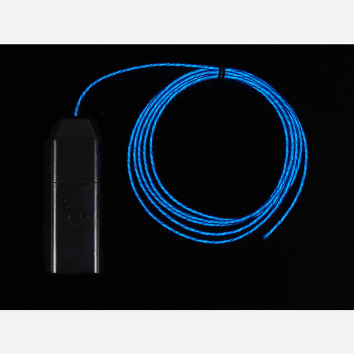 EL Flowing Effect Wire with Inverter - Blue 2.0 meter (6.5 ft)