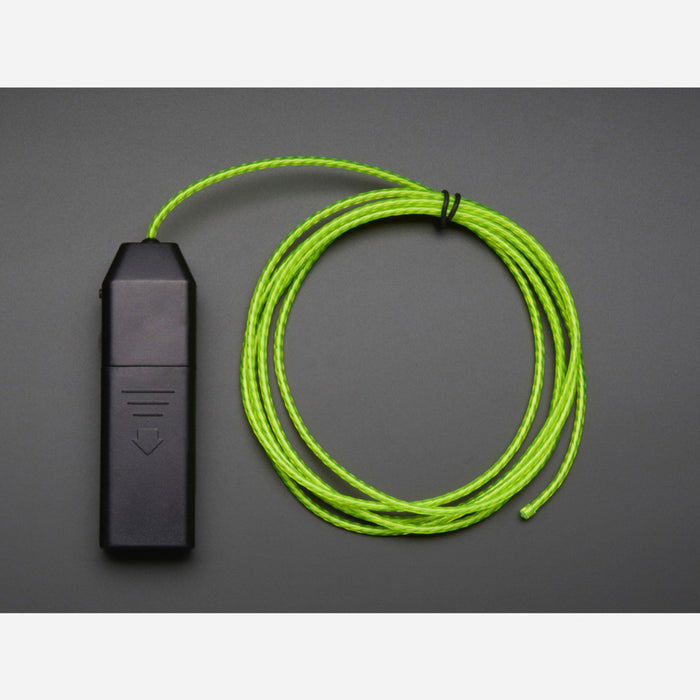 EL Flowing Effect Wire with Inverter - Green 2.0 meter (6.5 ft)