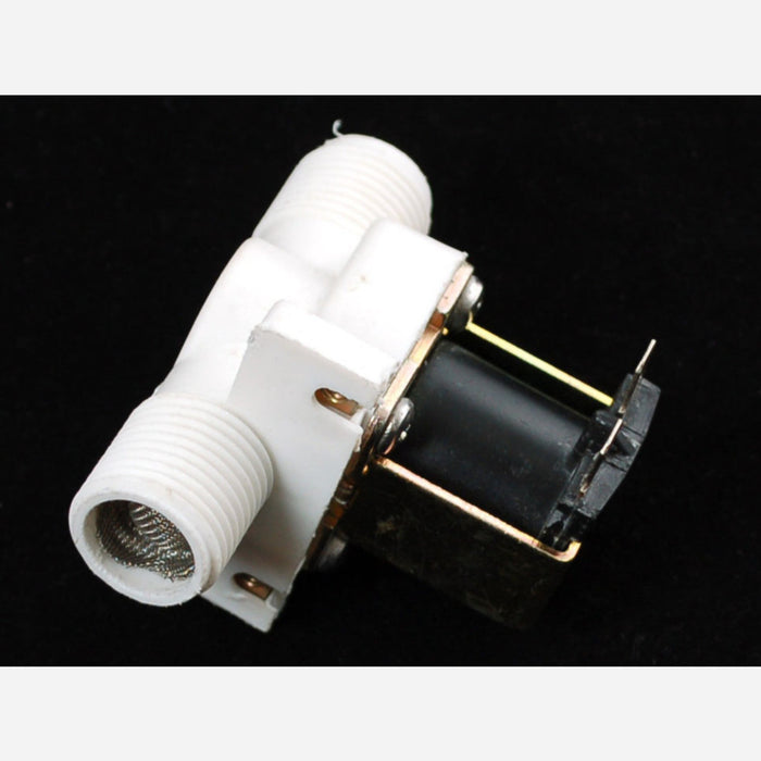 Plastic Water Solenoid Valve - 12V - 1/2 Nominal