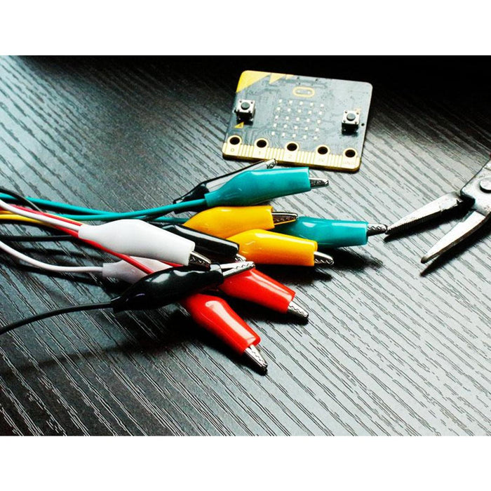 10 pcs DIY 35cm Alligator clips connection cable for BBC micro:bit