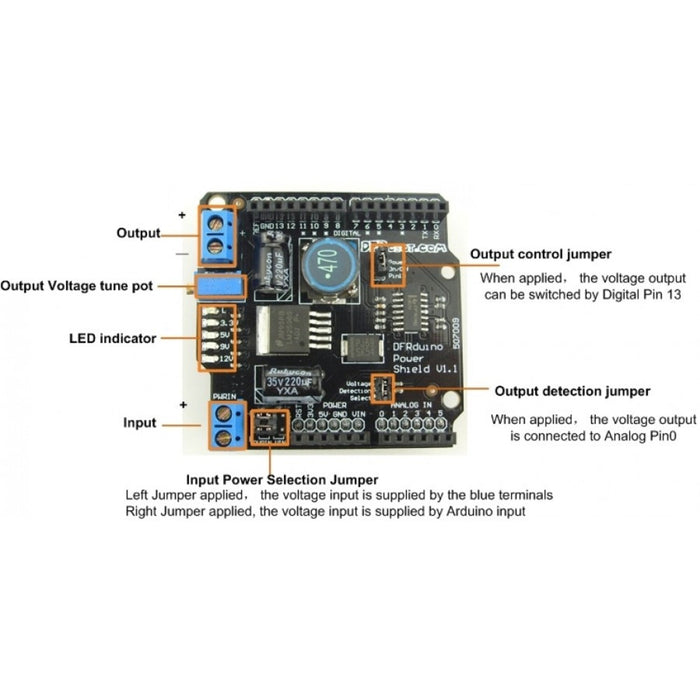 Power supply Shield (Arduino Compatible)