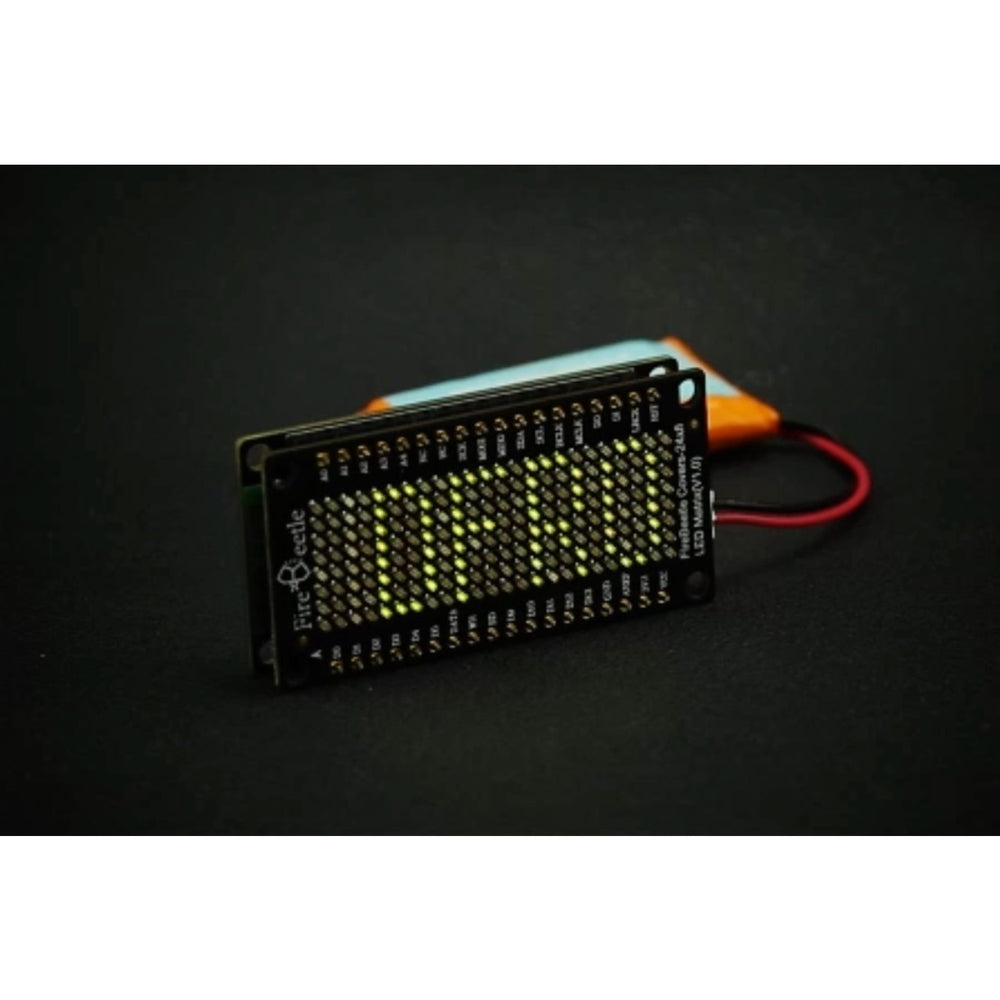 FireBeetle Covers-24x8 LED Matrix (Green)