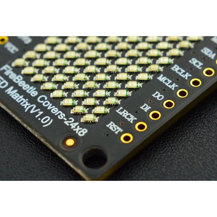 FireBeetle Covers-24x8 LED Matrix (Yellow)