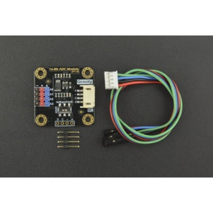 Gravity: I2C ADS1115 16-Bit ADC Module (Arduino & Raspberry Pi Compatible)