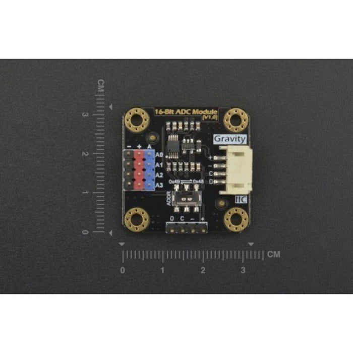 Gravity: I2C ADS1115 16-Bit ADC Module (Arduino & Raspberry Pi Compatible)