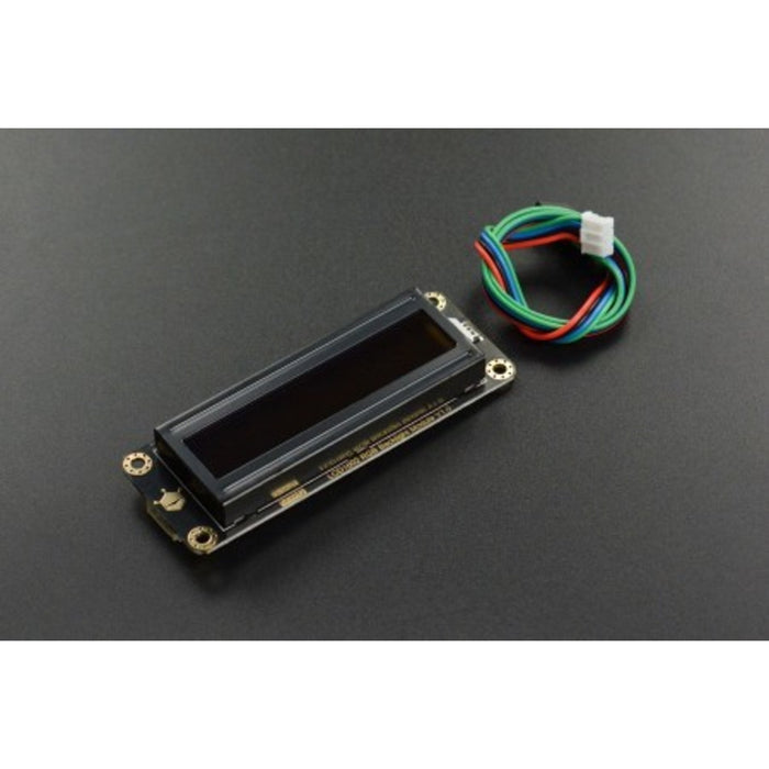 Gravity: I2C 16x2 Arduino LCD with RGB Font Display (Black)