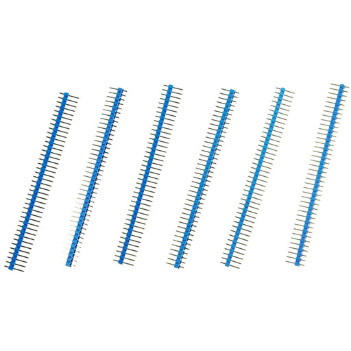 Arduino Male Pin Headers | 0.1" (2.54 mm) Straight Blue