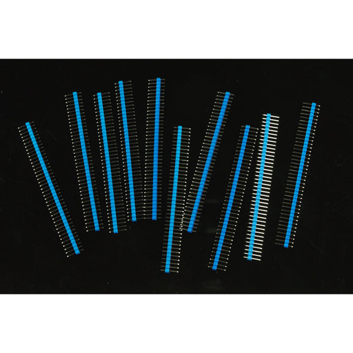 Arduino Male Pin Headers | 0.1" (2.54 mm) Straight Blue