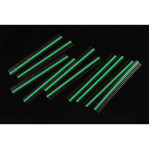 Arduino Male Pin Headers | 0.1" (2.54 mm) Straight Green