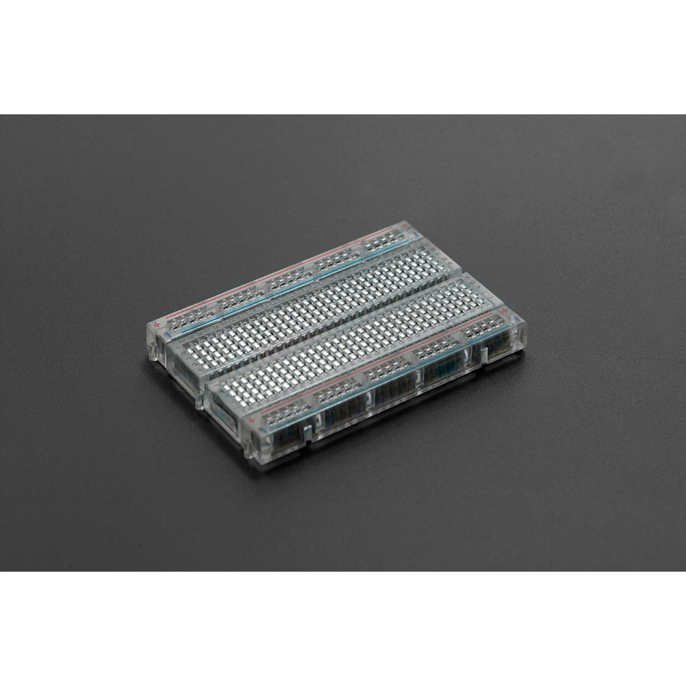 400 TIE POINT INTERLOCKING SOLDERLESS BREADBOARD - Crystal