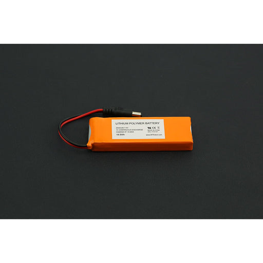 7.4V Lipo 2500mAh Battery (Arduino Power Jack)
