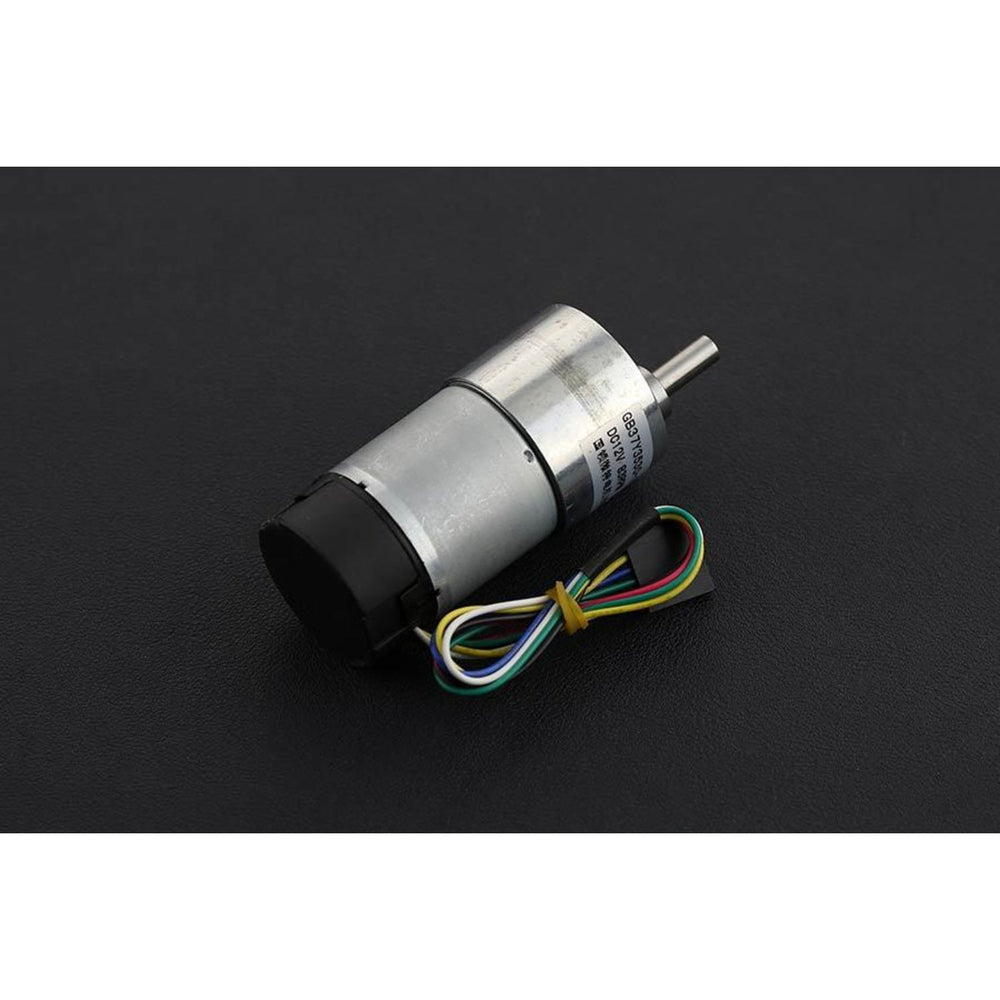 Metal DC Geared Motor w/Encoder - 12V 83RPM 45Kg.cm