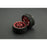 D65mm Rubber Wheel Pair - Red (Without Shaft)