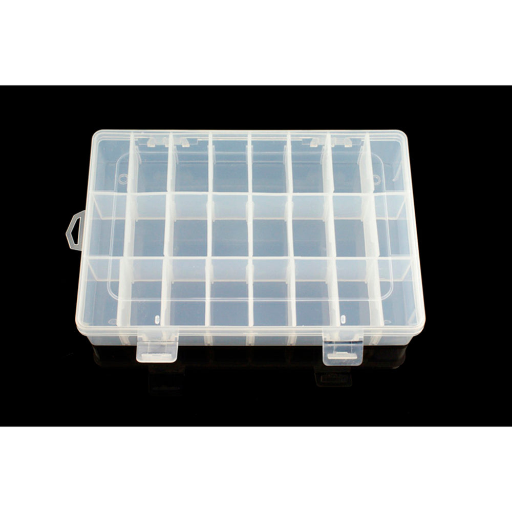 Adjustable Compartment Parts Box  - 24 compartments