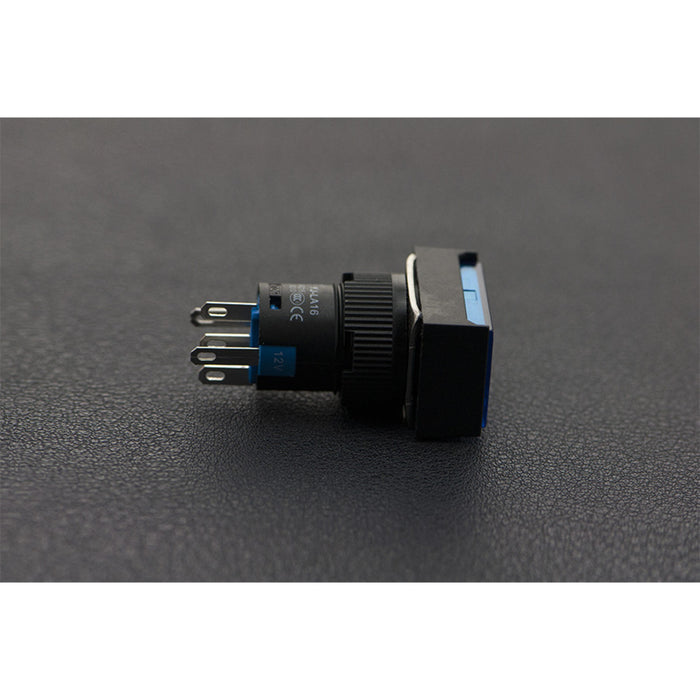 Self Locking Lamp Press Button-Blue