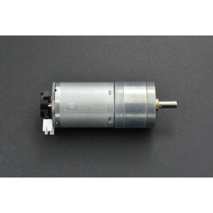 Metal DC Geared Motor w/Encoder - 6V 210RPM 10Kg.cm