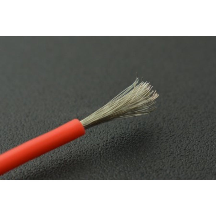 High Temperature Resistant Silicone Wire (18AWG 0.75mm2 1m Red & Black)