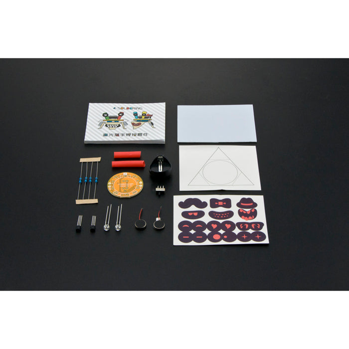 4-Soldering Light Chaser Beam Robot Kit