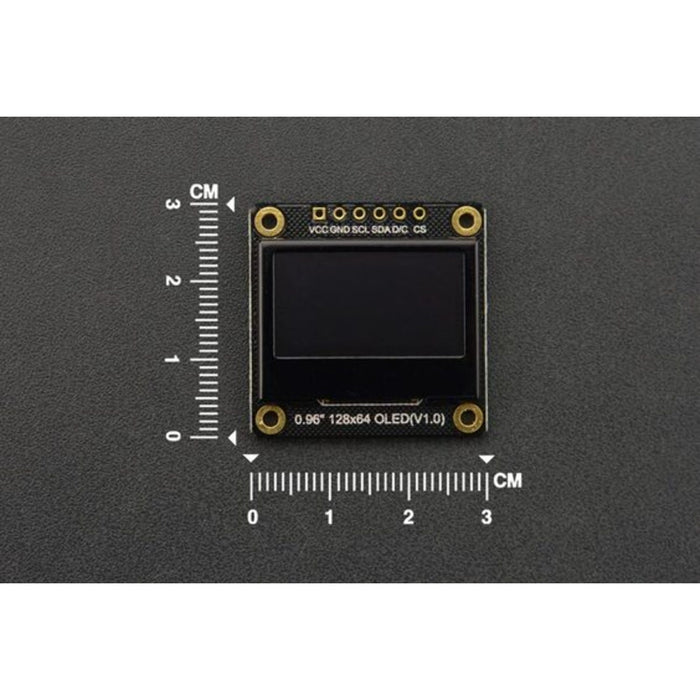 Monochrome 0.96" 128x64 I2C/SPI OLED Display