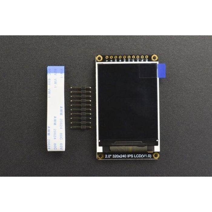 2.0" 320x240 IPS TFT LCD Display with MicroSD Card Breakout