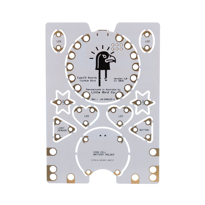 EagLED - Little Bird E-Textile Snipable Board
