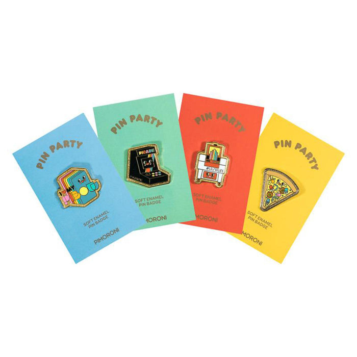 Pimoroni Pin Party Enamel Pin Badge - Component Pizza