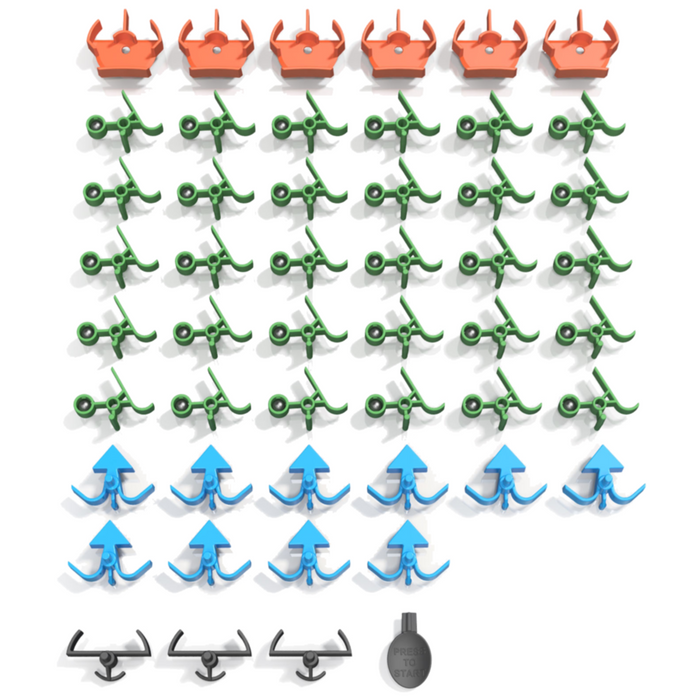 Turing Tumble - Extra ramps, bits, crossovers, interceptors, and a presser