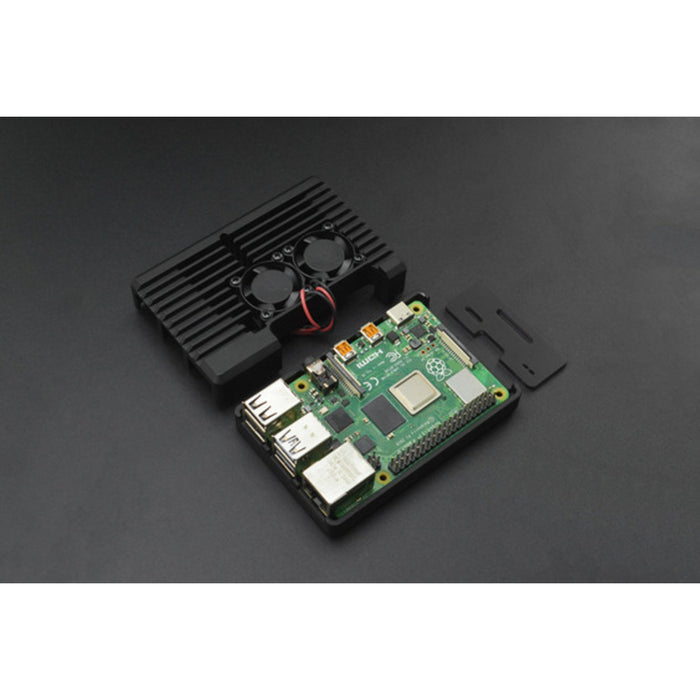 Armor Case With Dual Fans(2510) for Raspberry Pi 4