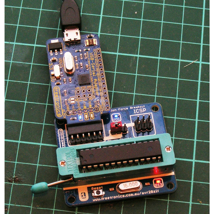 Zero Insertion Force (ZIF) Breakout for 28-Pin AVR