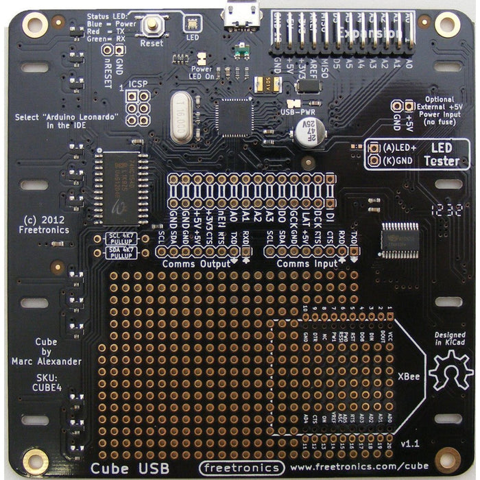 4x4x4 RGB LED Cube Controller Board