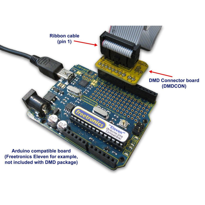 Dot Matrix Display Connector for Arduino