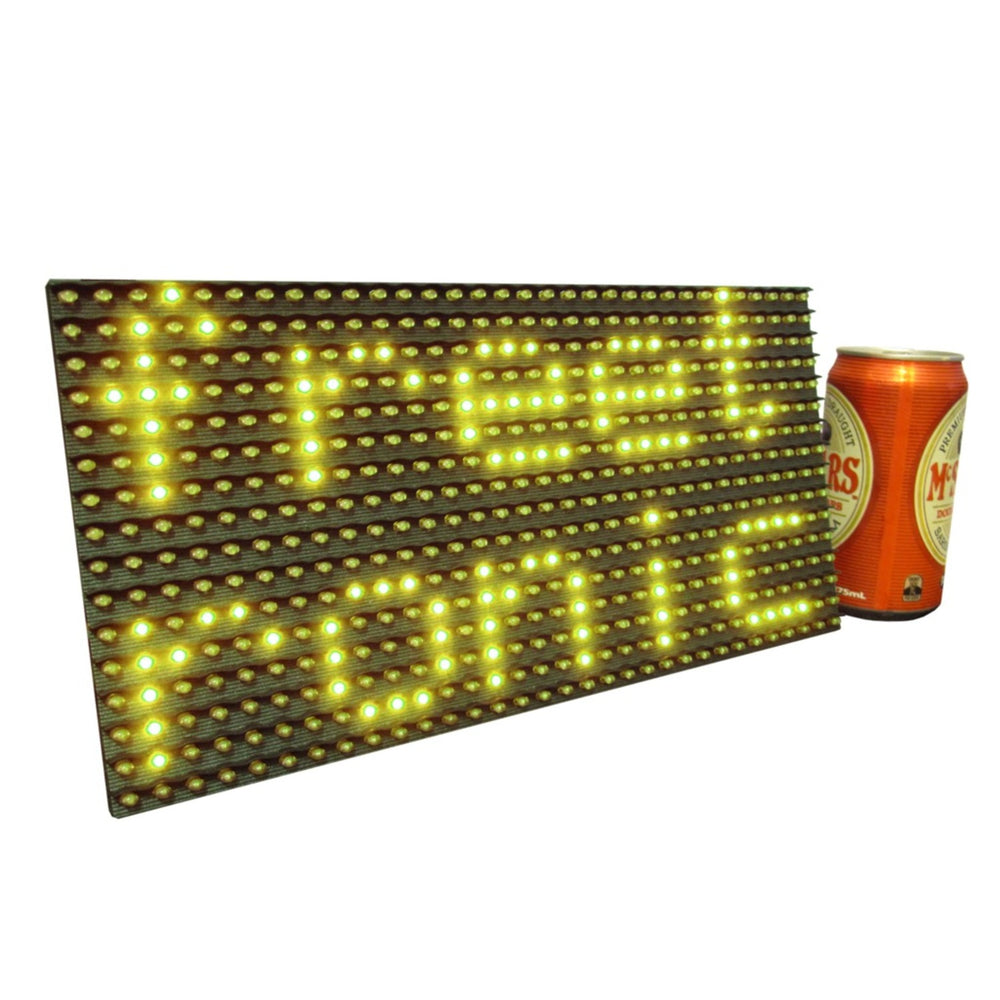 Yellow LED Dot Matrix Display Panel 32x16 (512 LEDs)