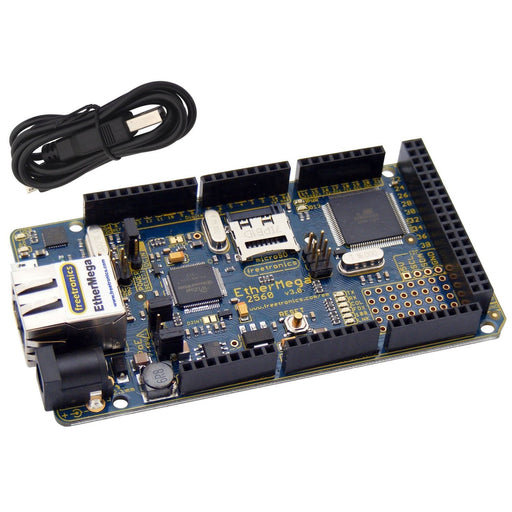 EtherMega (100% Arduino Mega 2560 compatible with onboard Ethernet)